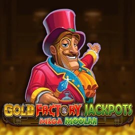 Play Gold Factory Jackpots Mega Moolah slot by Aurum Signature Studios on tombrichess.nl
