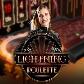 Lightning Roulette logo – Live Casino by Evolution at Tombriches Casino