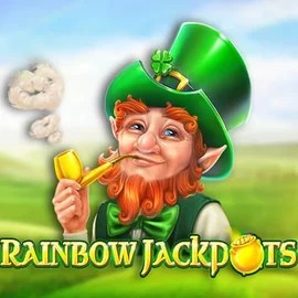 Jackpots logo of Rainbow Jackpots from Red Tiger Gaming at Tombriches Casino